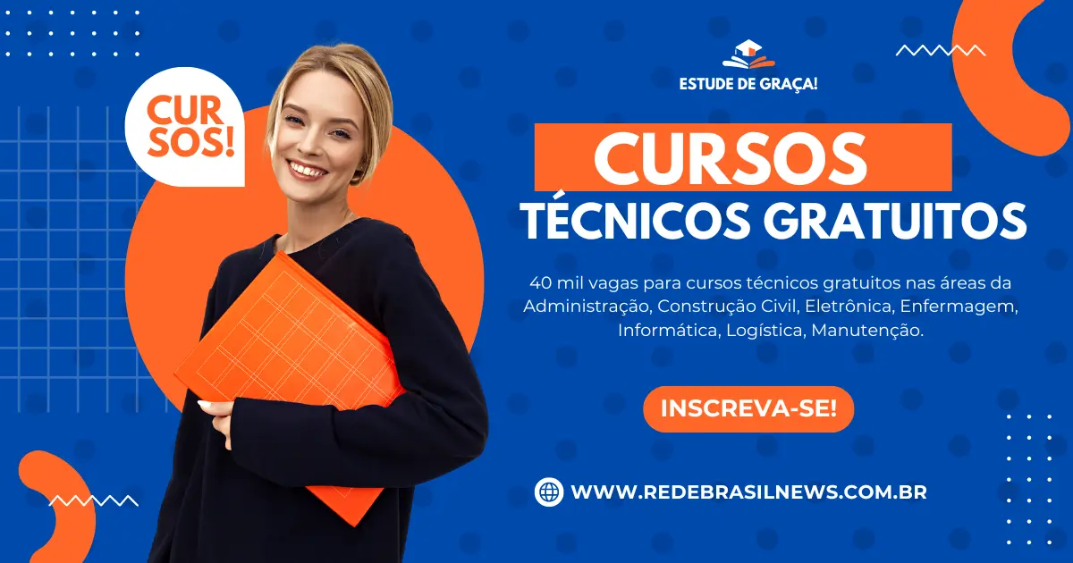 cursos-tecnicos-gratuitos-com-bolsa-de-r$-400:-sao-40-mil-oportunidades-em-administracao,-enfermagem-e-mais